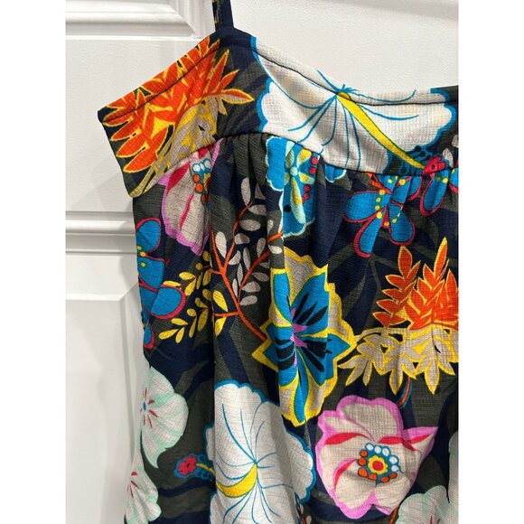 Rachel Roy Floral Print Strappy Sleeveless Blouse Multicolor Top Sz XS - Picture 4 of 9